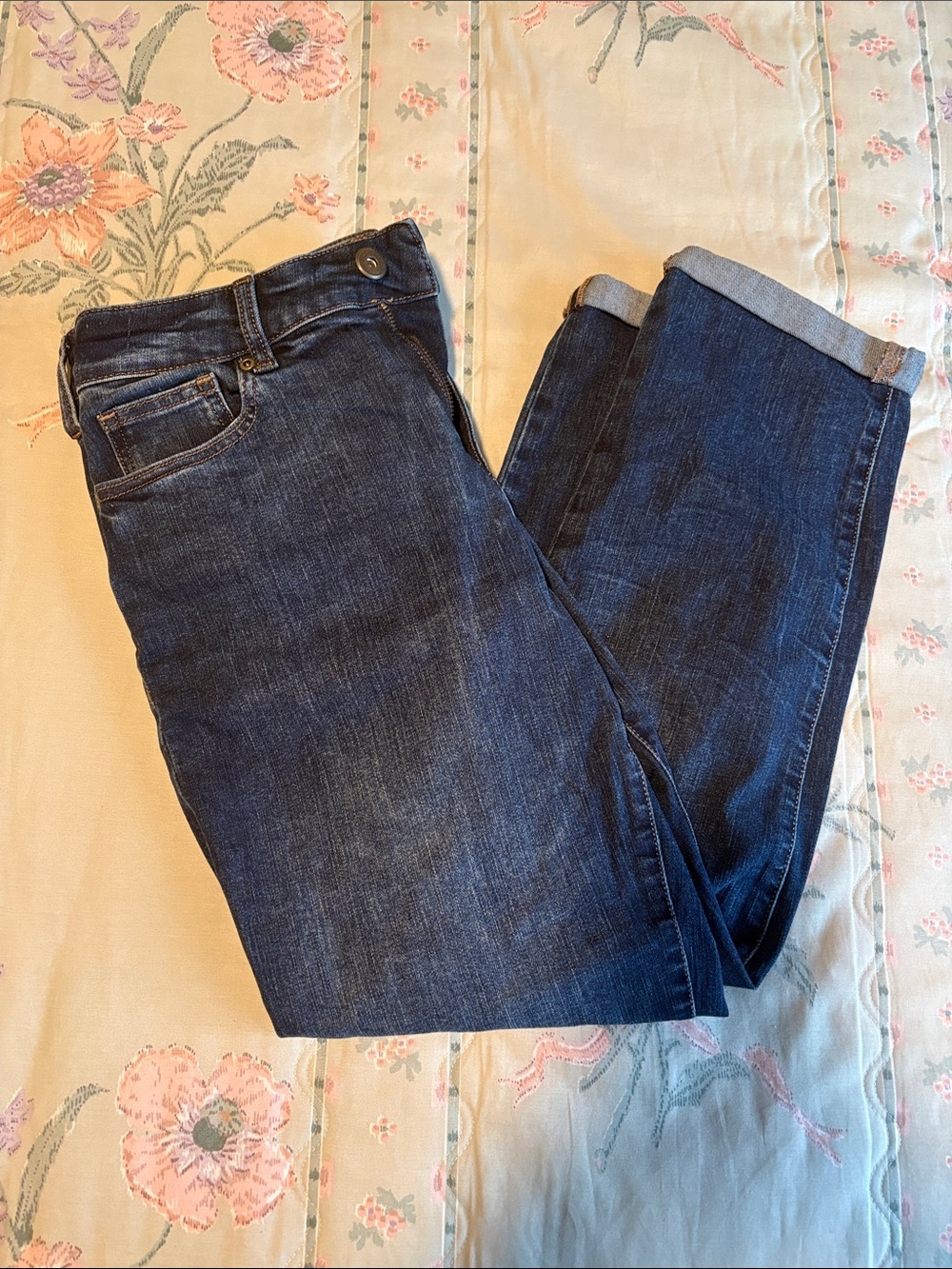 Madewell Dark Blue Cropped Ankle Jeans